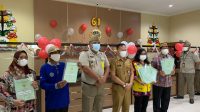 Foto : Rah Ket Foto : Peringatan HUT UUPA Ke-61 dan Hantaru 2021 di Kantor Pertanahan Kabupaten Kapuas, Jumat 24 September 2021