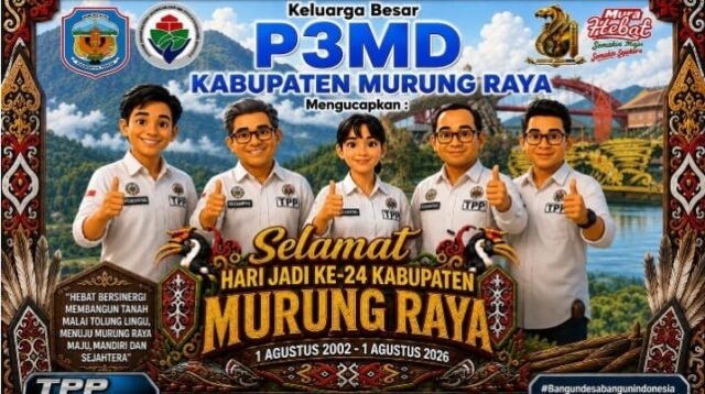 Ucapan HUT ke 24 Kab Murung Raya dari P3MD
